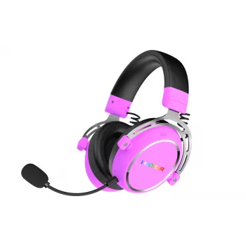 HATOR Hypergang 3 bezdrôtový headset s hlavovým mostom herný USB Type-C / USB Type-A Bluetooth fialový