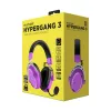 HATOR Hypergang 3 bezdrôtový headset s hlavovým mostom herný USB Type-C / USB Type-A Bluetooth fialový