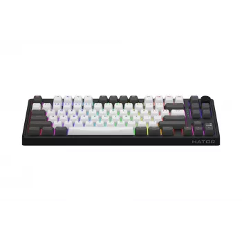 HATOR Skyfall Pro Wireless 80 klávesnica herná USB + RF Wireless + Bluetooth QWERTY US English čierna, sivá