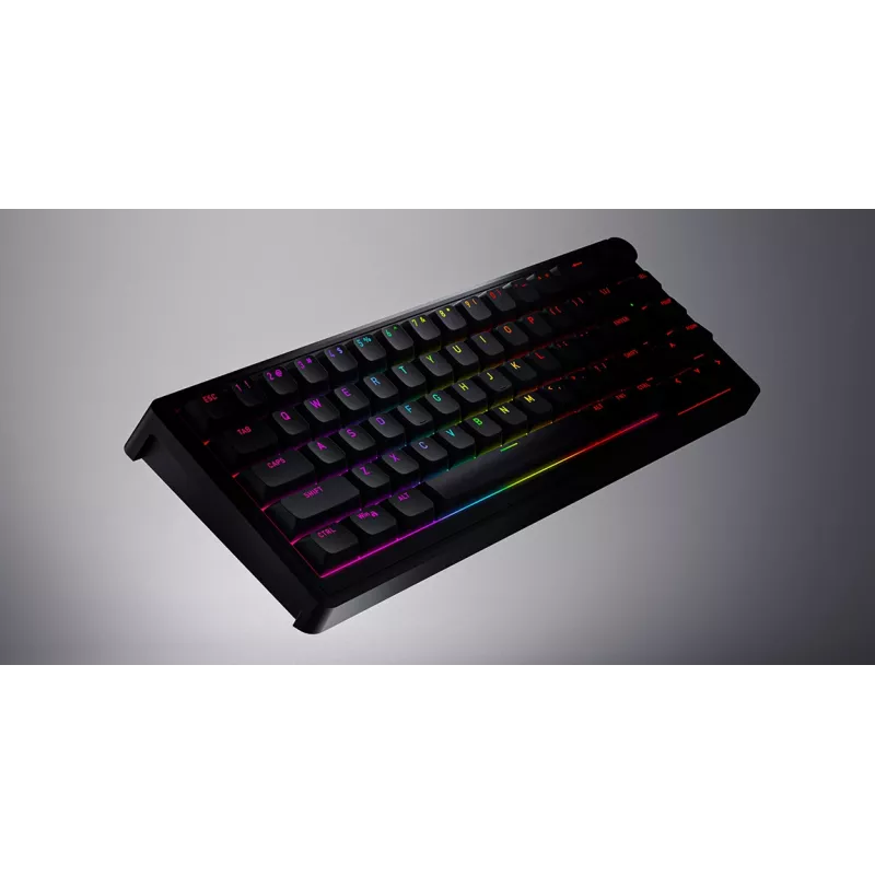 HATOR Skyfall 65 káblová, mechanická, USB-C, Aurum Sterling, 70M stlačení, RGB, čierna, 790g