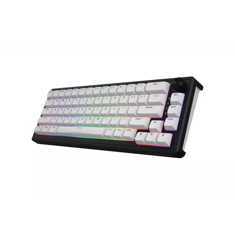 HATOR Skyfall Wireless 65 klávesnica herná USB + RF Wireless + Bluetooth QWERTY US English čierna, biela