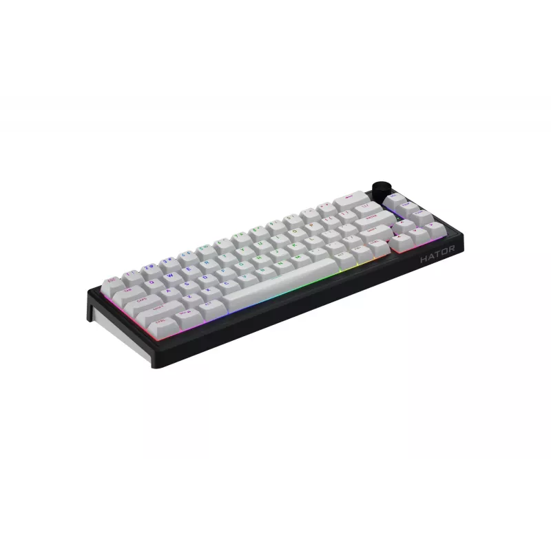 HATOR Skyfall Wireless 65 klávesnica herná USB + RF Wireless + Bluetooth QWERTY US English čierna, biela