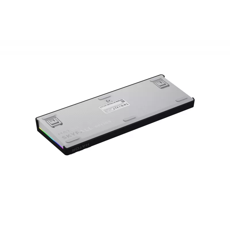 HATOR Skyfall Wireless 65 klávesnica herná USB + RF Wireless + Bluetooth QWERTY US English čierna, biela