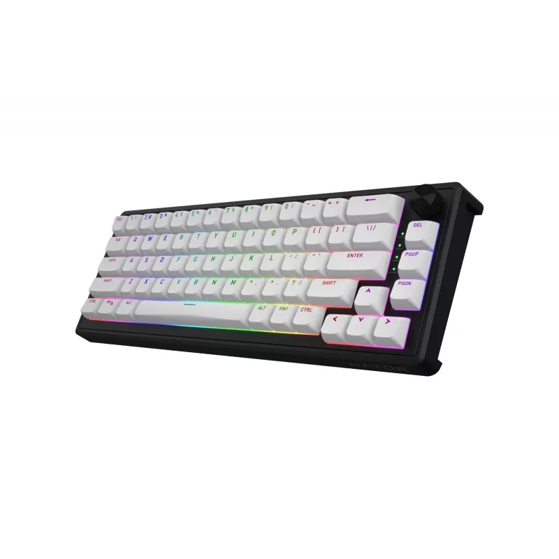 HATOR Skyfall 65 MAG ULTRA 8K klávesnica Gaming USB QWERTY US-angličtina čierna, biela