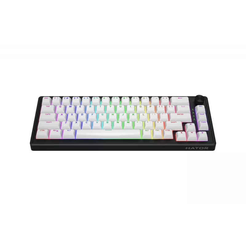HATOR Skyfall 65 MAG ULTRA 8K klávesnica Gaming USB QWERTY US-angličtina čierna, biela