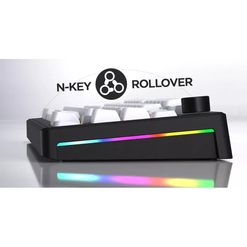 HATOR Skyfall 65 MAG ULTRA 8K klávesnica Gaming USB QWERTY US-angličtina čierna, biela