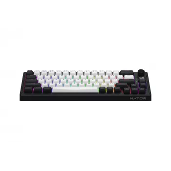 HATOR Skyfall 65 MAG ULTIMA 8K bezdrôtová klávesnica Gaming USB + RF Wireless + Bluetooth QWERTY US angličtina čierna, biela