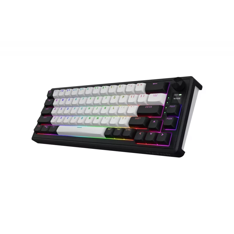 HATOR Skyfall 65 MAG ULTIMA 8K bezdrôtová klávesnica Gaming USB + RF Wireless + Bluetooth QWERTY US angličtina čierna, biela