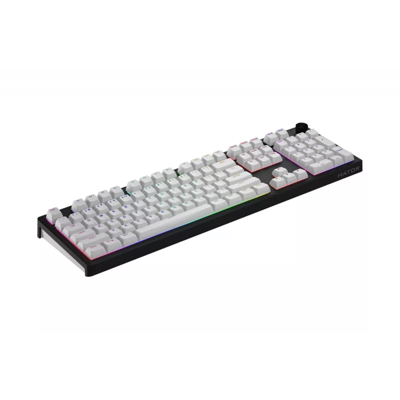 HATOR Skyfall Wireless 100 klávesnica Gaming USB + RF Wireless + Bluetooth QWERTY US angličtina čierna, biela