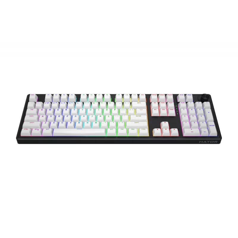 HATOR Skyfall Wireless 100 klávesnica Gaming USB + RF Wireless + Bluetooth QWERTY US angličtina čierna, biela
