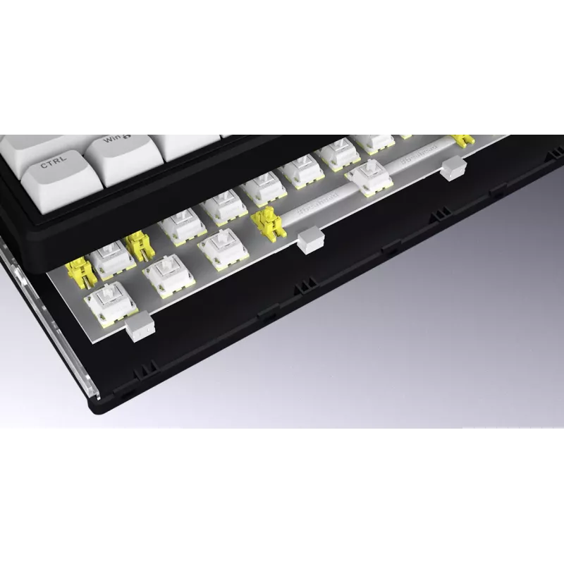 HATOR Skyfall Wireless 100 klávesnica Gaming USB + RF Wireless + Bluetooth QWERTY US angličtina čierna, biela