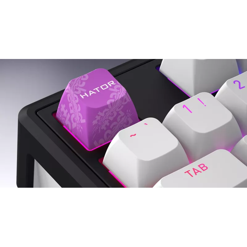 HATOR Skyfall Wireless 100 klávesnica Gaming USB + RF Wireless + Bluetooth QWERTY US angličtina čierna, biela