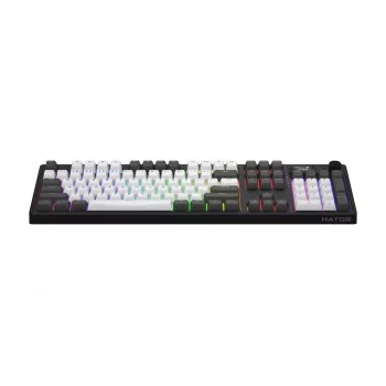 HATOR Skyfall Pro Wireless 100 klávesnica Gaming USB + RF Wireless + Bluetooth QWERTY US angličtina čierna, sivá