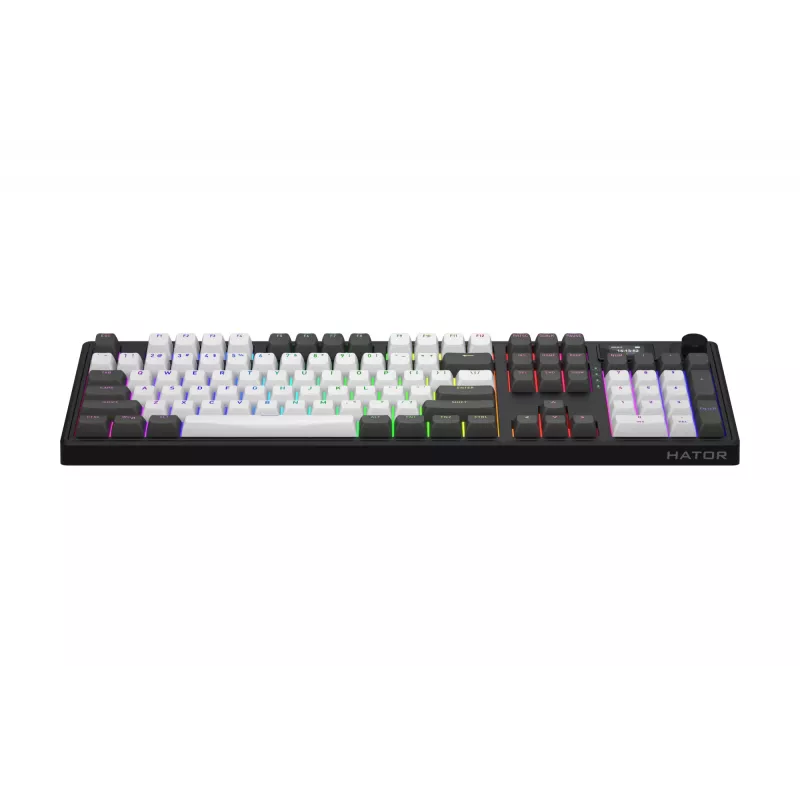 HATOR Skyfall Pro Wireless 100 klávesnica Gaming USB + RF Wireless + Bluetooth QWERTY US angličtina čierna, sivá