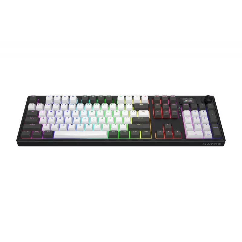 HATOR Skyfall Pro Wireless 100 klávesnica Gaming USB + RF Wireless + Bluetooth QWERTY US angličtina čierna, sivá