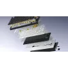 HATOR Skyfall Pro Wireless 100 klávesnica Gaming USB + RF Wireless + Bluetooth QWERTY US angličtina čierna, sivá