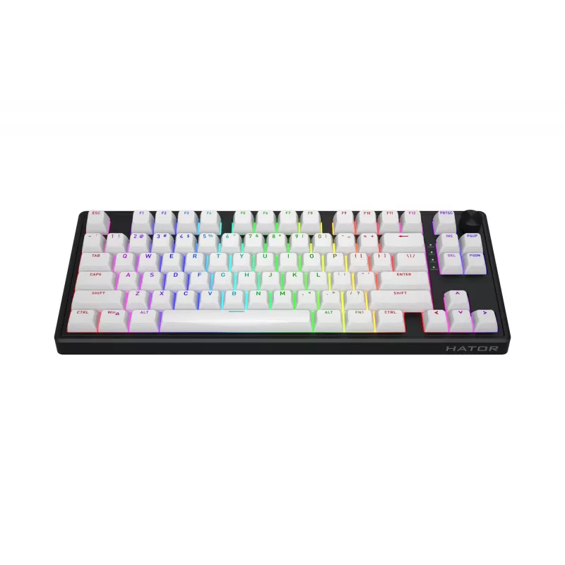 HATOR Skyfall 80 MAG ULTRA 8K klávesnica Gaming USB QWERTY US-angličtina čierna, biela