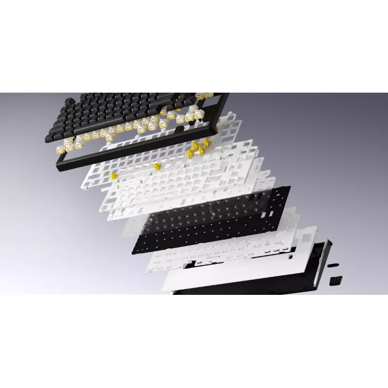 HATOR Skyfall 80 MAG ULTRA 8K klávesnica Gaming USB QWERTY US-angličtina čierna, biela