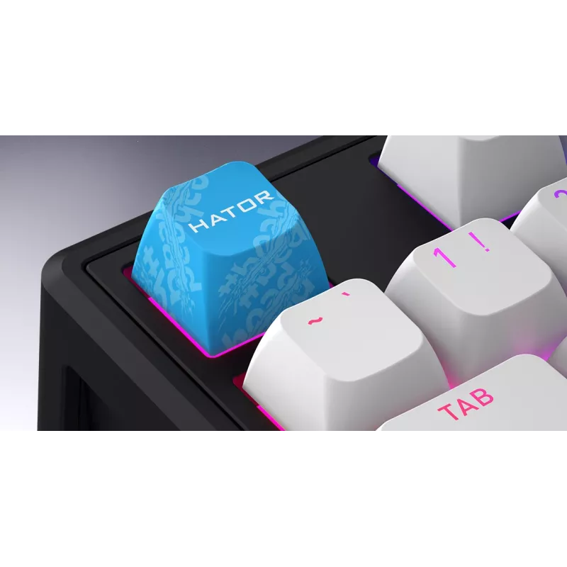 HATOR Skyfall 80 MAG ULTRA 8K klávesnica Gaming USB QWERTY US-angličtina čierna, biela