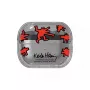 Puzdro Samsung Keith Haring Slickback pre Galaxy Buds3 Pro červená transparentná