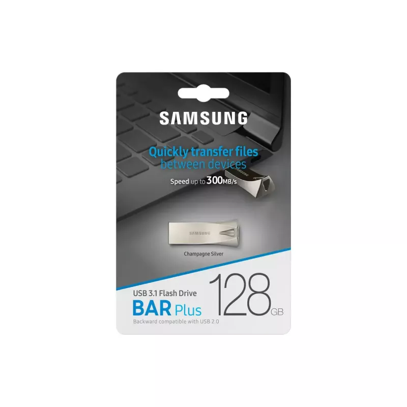 Samsung MUF-128BE USB kľúč 128 GB USB Type-A 3.2 Gen 1 (3.1 Gen 1) strieborný