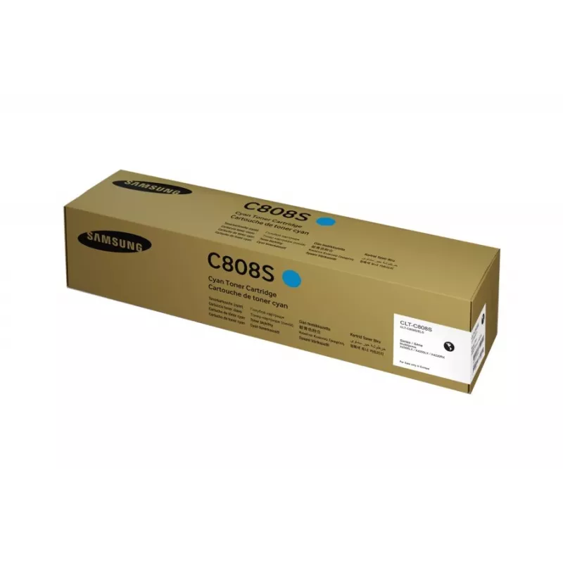 Tonerová kazeta Samsung CLT-C808S azúrová, originál, laser, výdrž 20 000 strán, 1 ks