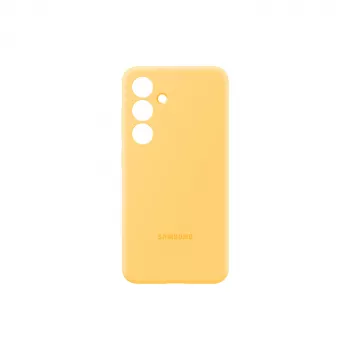 Samsung Galaxy S24 žlté silikónové puzdro monochromatický strih