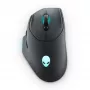 Alienware AW620M myš herná pravá ruka RF Wireless + USB Type-C optická 26000 DPI