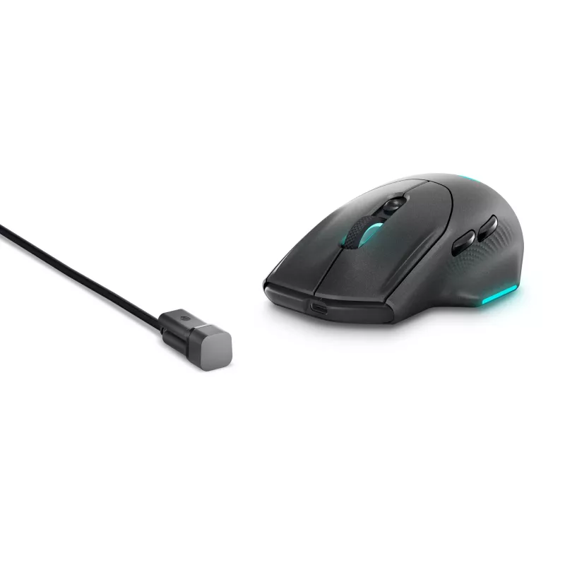 Alienware AW620M myš herná pravá ruka RF Wireless + USB Type-C optická 26000 DPI