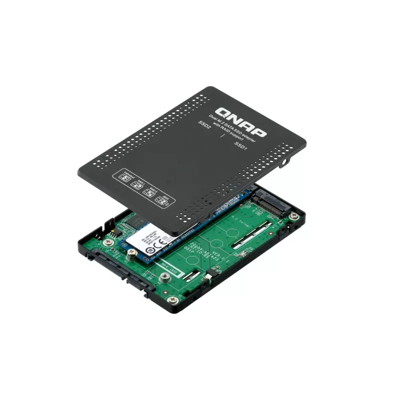 QNAP QDA-A2MAR úložné puzdro SSD puzdro čierna M.2