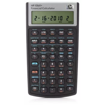 HP 10bII+, vreckový formát, financie, 1 riadok, čierna