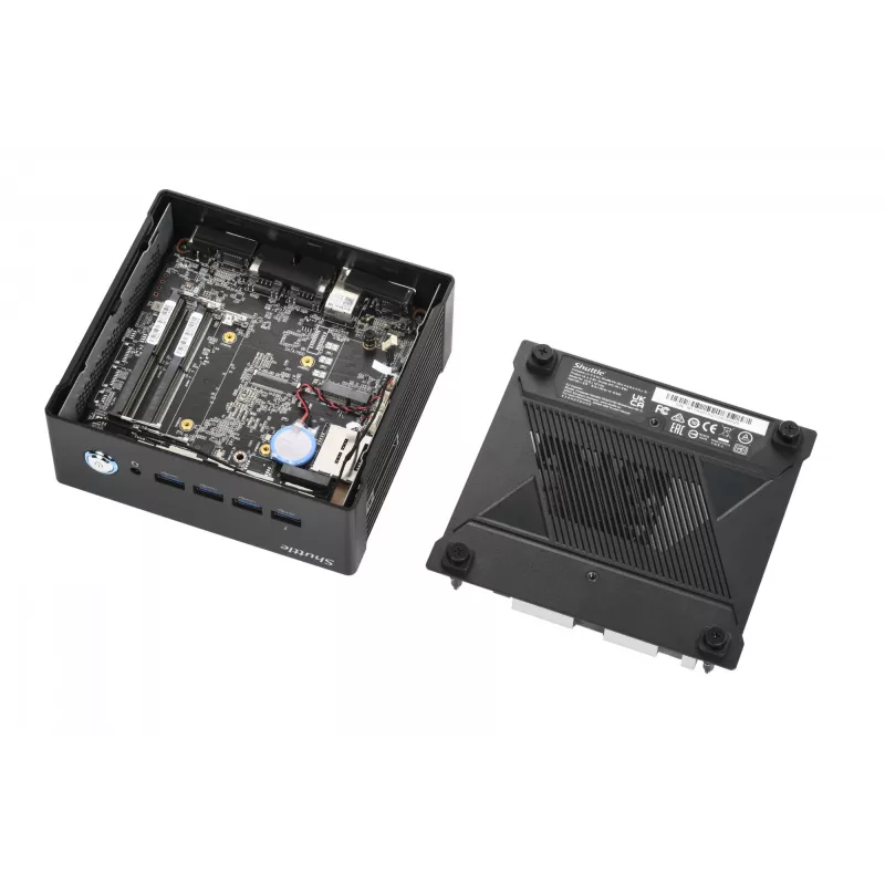 Shuttle Nano PC NT10H9, Intel Core Ultra 9 185H, Intel Arc grafika, 2xHDMI, 2xUSB 4.0 (DP), 2x2,5 Gbit LAN, vrát. VESA 24/7 nepretržitá prevádzka