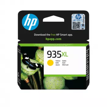HP 935XL High Yield žltá originálna atramentová kazeta, žltá, 1 ks, 825 strán