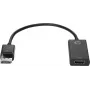 HP DisplayPort-na-HDMI-1.4 adaptér, DisplayPort, HDMI, čierny