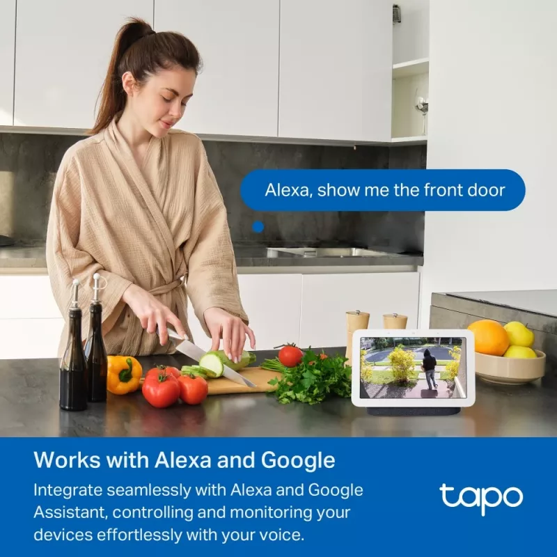Videodomofón TP-Link Tapo D210 3 MP čierna biela