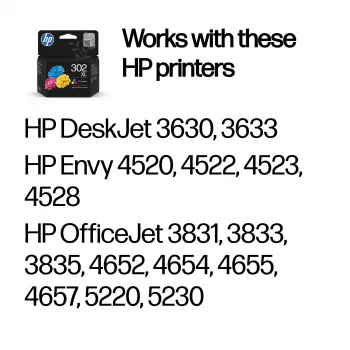 HP 302XL High Yield trikolórová originálna atramentová kazeta, azúrová, purpurová, žltá, 1 ks, 300 strán