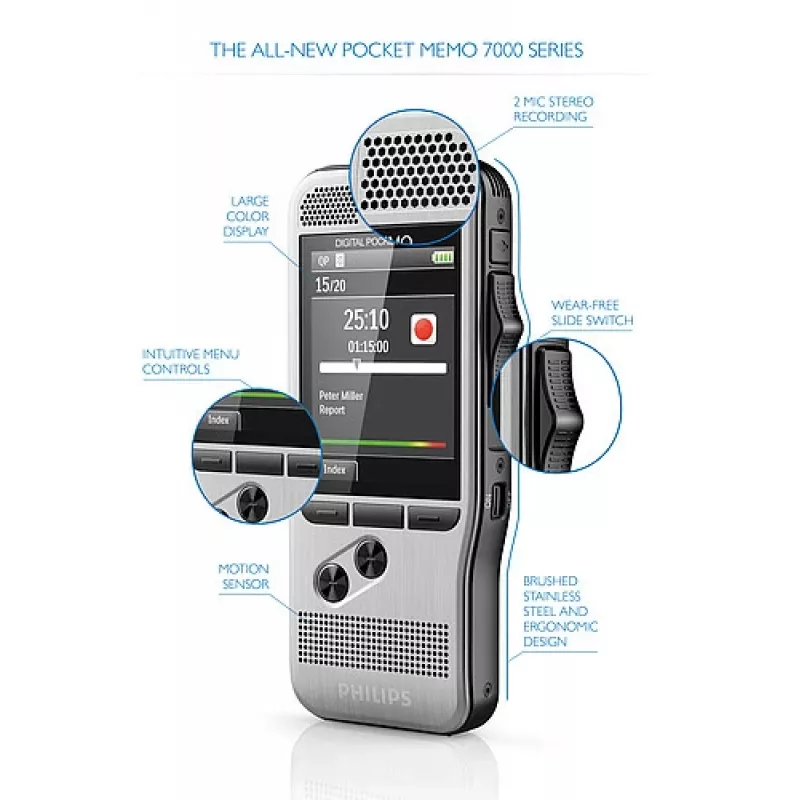 Philips DPM 7200 flash karta ušľachtilá oceľ