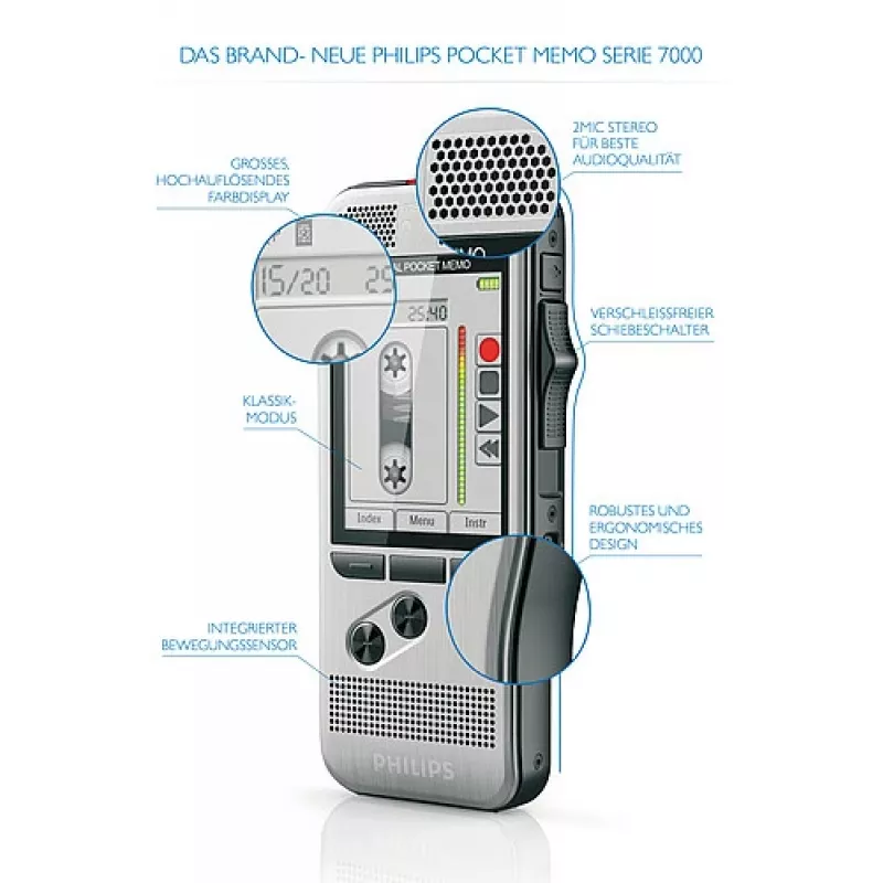 Philips DPM 7200 flash karta ušľachtilá oceľ