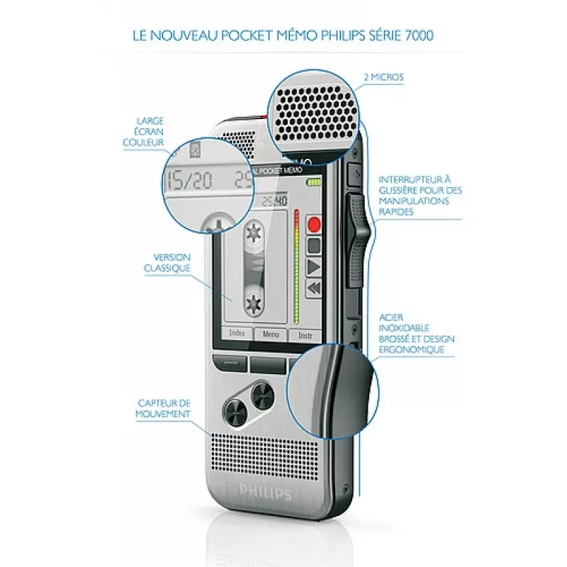 Philips DPM 7200 flash karta ušľachtilá oceľ