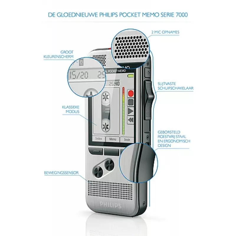Philips DPM 7200 flash karta ušľachtilá oceľ