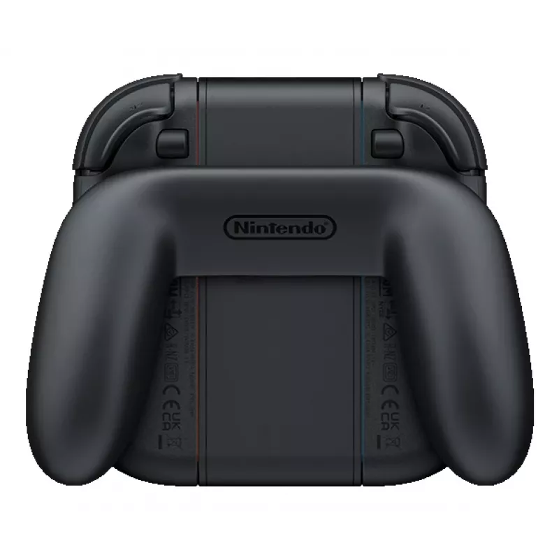Nintendo Joy-Con 2 nabíjacia rukoväť, Nintendo Switch 2, rukoväť ovládača, čierna, priehľadná, plast, Nintendo, Joy-Con 2