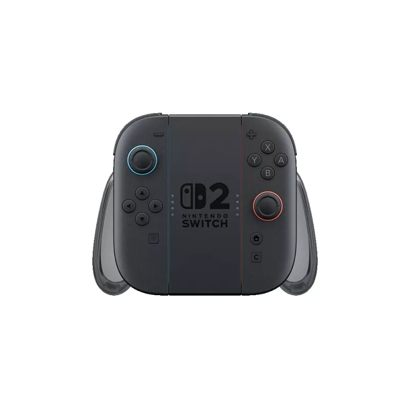 Nintendo Joy-Con 2 nabíjacia rukoväť, Nintendo Switch 2, rukoväť ovládača, čierna, priehľadná, plast, Nintendo, Joy-Con 2