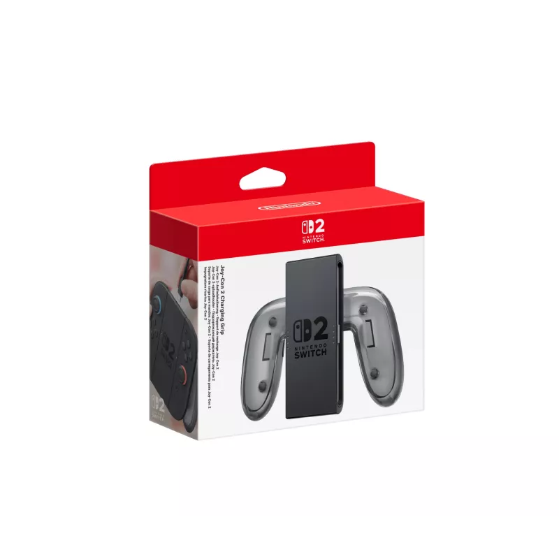 Nintendo Joy-Con 2 nabíjacia rukoväť, Nintendo Switch 2, rukoväť ovládača, čierna, priehľadná, plast, Nintendo, Joy-Con 2