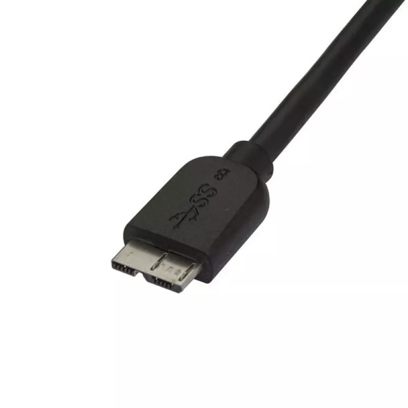 StarTech.com štíhly Micro USB 3.0 kábel - M/M - 2m (6ft), 2 m, USB A, Micro-USB B, USB 3.2 Gen 1 (3.1 Gen 1), samec/samec, čierny