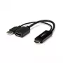 StarTech.com HDMI na DisplayPort adaptér - 4K 30Hz, 3840 x 2160 pixelov, 1080p, 720p, 120 Hz, čierny, MegaChips - STDP2600, aktívny videokonvertor