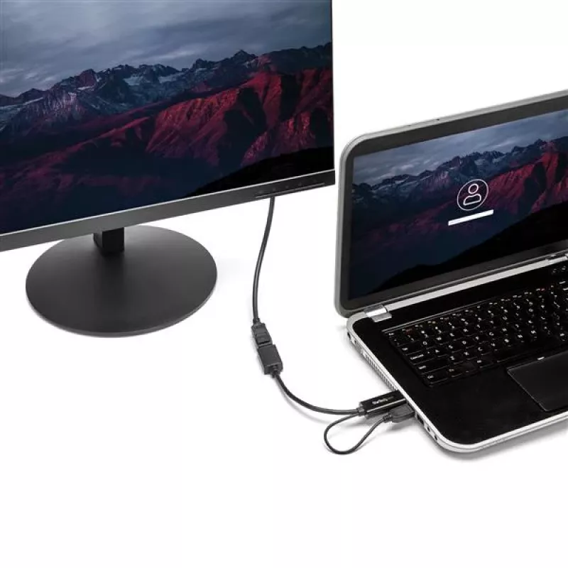StarTech.com HDMI na DisplayPort adaptér - 4K 30Hz, 3840 x 2160 pixelov, 1080p, 720p, 120 Hz, čierny, MegaChips - STDP2600, aktívny videokonvertor