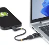 StarTech.com USB-C na USB-A adaptér, USB 5Gbps, kompaktný USB-C konektor samec na USB-A konektor samica adaptér, robustné kovové puzdro, M/F