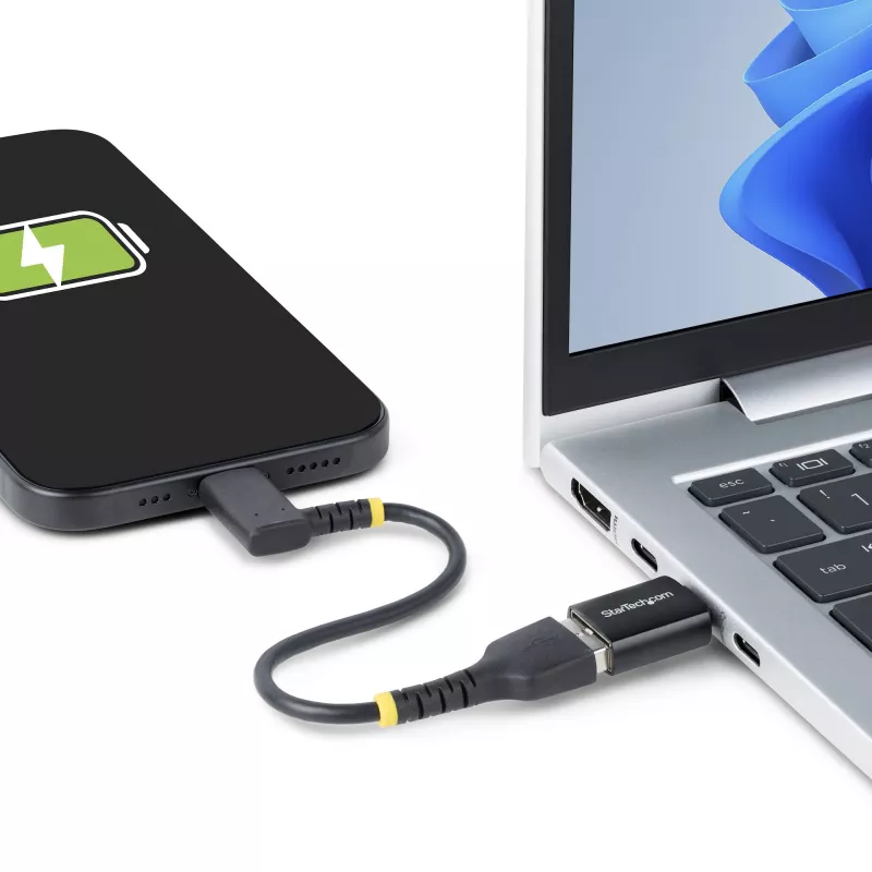 StarTech.com USB-C na USB-A adaptér, USB 5Gbps, kompaktný USB-C konektor samec na USB-A konektor samica adaptér, robustné kovové puzdro, M/F