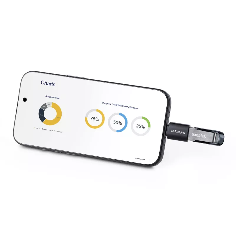 StarTech.com USB-C na USB-A adaptér, USB 5Gbps, kompaktný USB-C konektor samec na USB-A konektor samica adaptér, robustné kovové puzdro, M/F