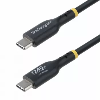 StarTech.com 3m USB-C nabíjací kábel, USB-IF certifikovaný USB-C kábel, 240W PD EPR, USB 2.0 Type-C nabíjací kábel na notebook, USB-C dátový prenosový kábel, TPE plášť, M/M